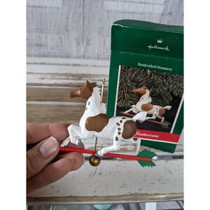 Hallmark horse weather vane ornament 1989 Xmas‎ hol